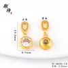 Ansioso por Acessórios DIY Dourado Areia de Alta Conservação de Cor Zircônia Redonda de Diamante Pulseira Colar Pingente Série Versátil de Luxo Feminino
