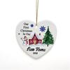 Colgante Cerámico Navideño 2024 Transfronterizo Amazon Colgante Redondo para Colgar Adornos para Árbol de Navidad DIY Accesorios