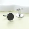 AliExpress Amazon transfronteiriço novos abotoaduras redondas cobre prendedor de gravata para terno abotoaduras terno atacado