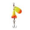 Nova isca de lantejoulas rotativas de cor de flecha de fogo de micro-objeto 6,5 cm/5,5 g com manivela de metal, lantejoulas simples/terno