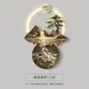 Liangshuishengcai Nueva Chinoiserie Pintura Decorativa de Entrada Paisaje Atmosférico Pasillo Pasaje Pintura Colgante Puerta de Entrada Mural Lámpara