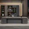 Escritorio y Silla de Oficina Ejecutiva Combinación Simple Moderno Escritorio Ejecutivo Mesa de Presidente Gerente Supervisor Muebles de Oficina de Gama Alta