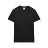 Camiseta Masculina Branca com Caimento Solto, Ombros Caídos, Tendência de Rua Verão, Algodão Puro, Manga Curta, Pesada, Personalizável