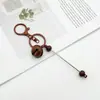 Novo chaveiro de metal em forma de sino DIY, chaveiro fofo com contas criativas, decoração de bolsa, pingente multicolorido atacado