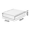 Caja de almacenamiento debajo de la mesa de oficina cajón oculto caja de acabado sin perforaciones escritorio de dormitorio cajón pequeño caja de almacenamiento