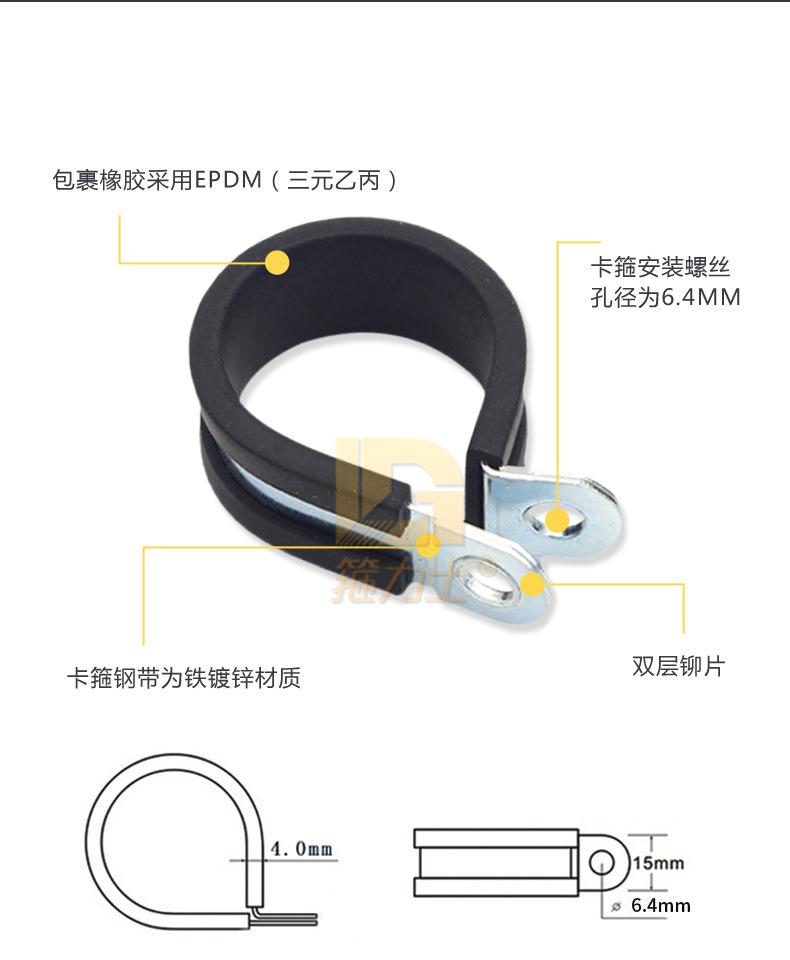 铁镀锌胶条喉箍_07