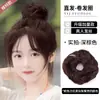 Coque Flor de Peruca Anel de Cabelo Natural Cabeça de Bola Tira de Cabelo Cabelo Curto Corda Feminina 2023 Novo Rabo de Cavalo Baixo Acessórios de Cabelo