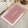 Alfombra de Piso Moderna Simple de Barro Diatómico para Baño Resistente a las Manchas Baño Absorbente de Agua Alfombra Antideslizante Resistente al Desgaste Fácil de Limpiar Alfombra para Pies