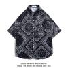 Camisas Florales de Manga Corta Estilo Hong Kong Retro Vetiver Estilo Coreano Modernas Guapas para Hombre y Mujer, Tops Modernos y de Cuento de Hadas