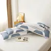 Xiang Ling Premium Classe de Luxo Leve a Classe a Jacquard Refrescante de Seda de Gelo de Molécula Média Fronha Dupla Longa Almofada Dupla 3D