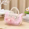Bolsa Pequena Princesa Infantil, Bolsa de Mão Fofa de Desenho Animado com Pérolas, Bolsa de Ombro, Presente de Ano Novo para Guardar Dinheiro da Sorte, Porta-Moedas, Armazenamento