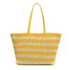 Bolso Nuevo para Mujer Verano Bolso de Hombro de Gran Capacidad Bolso de Playa a Rayas Bolso Tote para Viajero Bolso de Compras Portátil