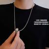 Anillo de Cadena Giratoria Creativo Versátil Estilo Ins Japonés y Coreano Collar de Acero de Titanio Unisex Accesorios de Pareja Desmontables Dos en Uno