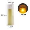 Luz de vela electrónica LED simulada con llama parpadeante para bodas y cumpleaños, luz de vela decorativa con cubierta de copa en forma de bala