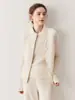 Chaleco de Punto de Algodón Cachemir con Textura Suelta para Mujer 2026 Otoño e Invierno Nuevo Estilo Chaleco Chaleco con Cremallera
