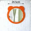 Espelho de parede criativo para pia de banheiro infantil, com desenho de pente, para quarto de crianças, banheiro e lavabo.