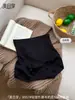 Nuevo Estilo Cómodas Ultrafinas de Cintura Alta con Lazada Cruzada Control de Abdomen Sin Costuras de Seda de Hielo Calzones para Mujer Color Invisible Base Líquida Panties