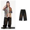 Ropa de Moda para Niños de Danza Urbana Ropa para Actuación de Batería de Niños Ropa Vieja para Niños Ropa Hiphop para Niños Marca de Moda Hip-Hop Verano