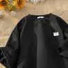 Camiseta Vintage de Camurça Manga Curta Masculina Verão Não Desbota Marca Tendência Tendência Roupas de Meia Manga Soltas