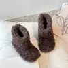Botas de Nieve de Peluche para Niños 2026 Otoño Nuevo Estilo Niñas Estilo Coreano Botas Cortas de Princesa Niña Pequeña Cálidas Botas de Algodón con Piel
