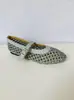 Zapatos Mary Jane de mujer ZA transfronterizos tejidos con diseño calado, disponibles en tallas 35-43, transpirables y versátiles, con diseño de una sola correa y suela plana