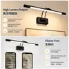 Lámpara de pared frontal con espejo de luz para pintura artística LED de 16 pulgadas, giratoria 300 grados arriba y abajo, espejo de baño iluminado regulable para uso en la cocina