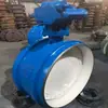 Válvula Borboleta Soldada Tipo H D363H-16C Vedação Dura Resistente a Alta Temperatura Vapor Aço Fundido Vedação Dura