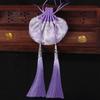 Bolsita Colgante Bordada del Festival del Bote del Dragón del Año del Caballo, Regalo de Estilo Tradicional, Bolsa Hanfu, Borla para Coche de Flor de Ciruelo Rosa Bolsa Vacía