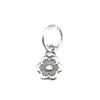 925 prata esterlina tailandesa prata antiga pequena flor de ameixa pendurada acessórios faça você mesmo atacado colar flor corda pulseira corda pulseira corda