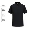 Camiseta tipo polo publicitaria sin costuras de seda helada logo personalizado ropa de trabajo manga corta verano empresarial secado rápido camiseta para grupo uniforme de trabajo
