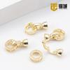 14K ouro micro-incrustado pérola universal Fivela Alto sentido Jóias colar clipe de fechamento diy jóias acessórios zircão