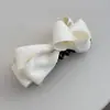 Grampo de Banana Estilo Coreano Doce com Laço Multicamadas, Bolinhas e Renda em Formato de Coração, Estiloso e Versátil, Não Cai Facilmente, Acessório de Cabelo para a Parte de Trás da Cabeça