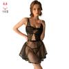 Kamei Snow Roupa Íntima Sexy Decote em V Profundo Vazada Baixo Tentação Renda Puro Desejo Uniforme de Noiva Conjunto Paixão 2072