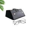 Estuche para Gafas Hecho a Mano con Múltiples Compartimentos, Caja de Almacenamiento de Gran Capacidad, Se Puede Colgar, Estuche Portátil de PU para Gafas de Sol, Estuche para Gafas Resistente a la Presión