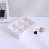 Cajas de Embalaje en Stock, Cajas Plegables, Cajas Transparentes Frosteadas para Pasteles de Yema de Huevo, Cajas para Pasteles de Nieve, Cajas para Productos Horneados, Cajas para Postres para Llevar