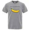 Dolce and Banana Camiseta Casual de Manga Corta Nueva Estampada Patrón de Plátano Exportación 2025