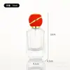 Frascos de Perfume de Luxo, Frascos Dispensadores de Cosméticos, Frascos de Vidro com Spray de Pressão para Perfume com Tampa Colorida em Forma de Bola, Frascos de Amostra