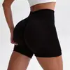 Pantalones Cortos de Yoga Sin Costuras Multicolores Transfronterizos para Cadera Color Durazno Fitness Abdominal Correr Pantalones Cortos de Yoga para Mujer