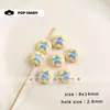 Azul Denim Pequeño Mantou Manzana Estrella Vaca Versátil Fresco Cuentas Sueltas Pulsera Collar Bolso Colgante Pendientes Accesorios Adornos