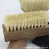 Nogal Negro Cerdas de Cerdo Cepillo para Zapatos Malla Zapatos Limpieza de Tenis Cepillo para Zapatos Zapatos de Coco Zapatos Blancos Descontaminación Limpieza Pelo Suave