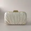 Bolso de noche plisado popular de lujo transfronterizo personalizado, bolso de mujer personalizado de Amazon, neceser, bolso de mano para vestido
