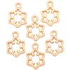 Pulseira com pingente de floco de neve vazado de Natal transfronteiriço, joias de liga, acessórios faça você mesmo, pulseira com pingente de contas L515