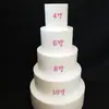 Bolo de espuma para lanche modelo decoração com pasta americana prática forma de bolo 4/6/8/ 10 polegadas base de bolo de espuma
