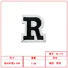 Patches de Letras Bordados Planos Personalizados Inglês Transfronteiriços Mais Vendidos Acessórios para Roupas, Sapatos e Chapéus Patches Bordados Decorativos