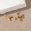 Pendientes de Gota Simples de Nueva Moda con Personalidad Transfronterizos para Mujer Diseño Francés de Lujo Ligero Diamante Brillante Oro Pendientes Versátiles
