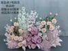 Flor de Casamento Criativa Flor Rosa de Casamento Fileira de Flores Arranjo de Flores de Chão Salão de Casamento Decoração de Arte Floral Pronta