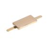 Hebilla decorativa cuadrada de 20 mm de largo, hebilla de pasador para equipaje, zapatos, accesorios de ropa, flor para zapatos, placa con nombre de marca, cartera al por mayor