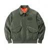 Jaqueta Bombeiro CWU45P Estilo Retro Americano Vento Militar Piloto Bombeiro Jaqueta Fina de Primavera e Outono para Homens