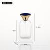 Botella de perfume con boquilla 100ml botella rociadora plana cuadrada clásica en stock fondo grueso vidrio botella vacía venta al por mayor
