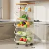 Prateleira de Armazenamento para Mesa, Aparador para Sala de Estar, Organizador em Camadas para Lanches e Copos de Água, Cesta de Armazenamento para Frutas e Vegetais de Cozinha